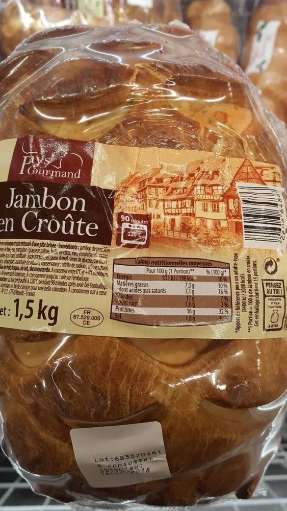 Jambon en croûte