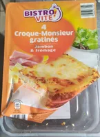Croque-monsieur gratinés jambon fromage