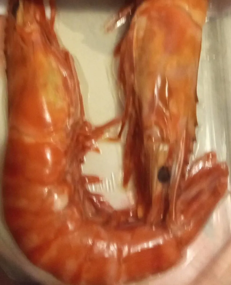 Gambas cuites sauvages