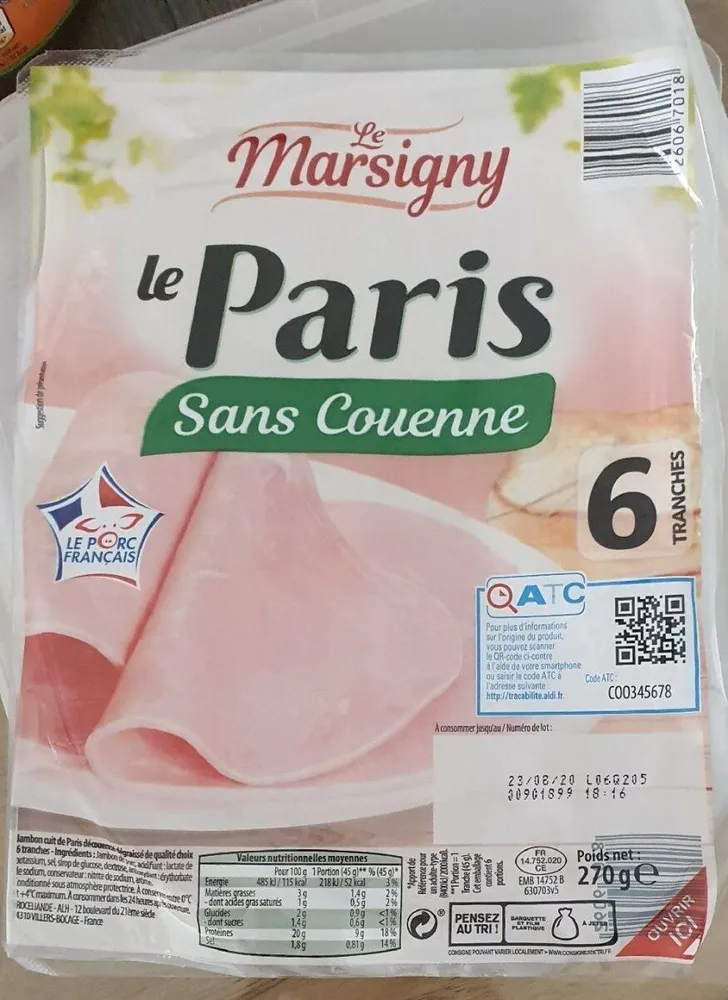 Jambon de Paris - 6 tranches