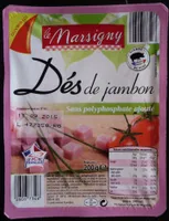 Dés de jambon sans polyphosphate ajouté