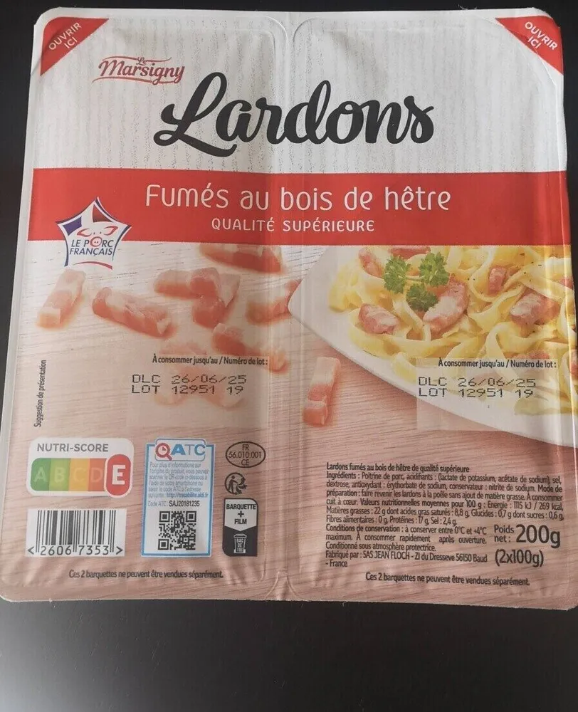 Lardons Qualité Supérieure Fumés
