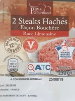 2 Steaks hachés façon bouchère