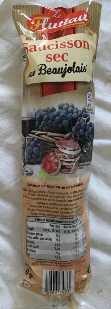 Saucisson sec au Beaujolais