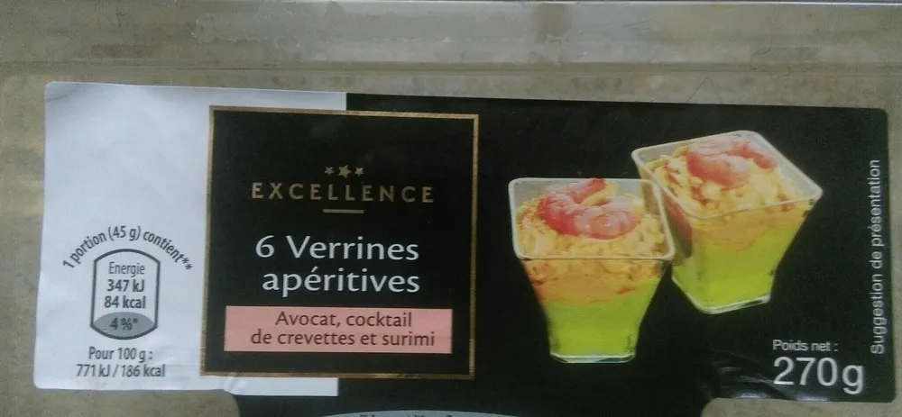 Verrines apéritives