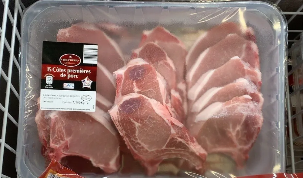 Cotes premieres de porc