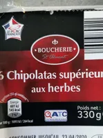 Chipolatas supérieures aux herbes