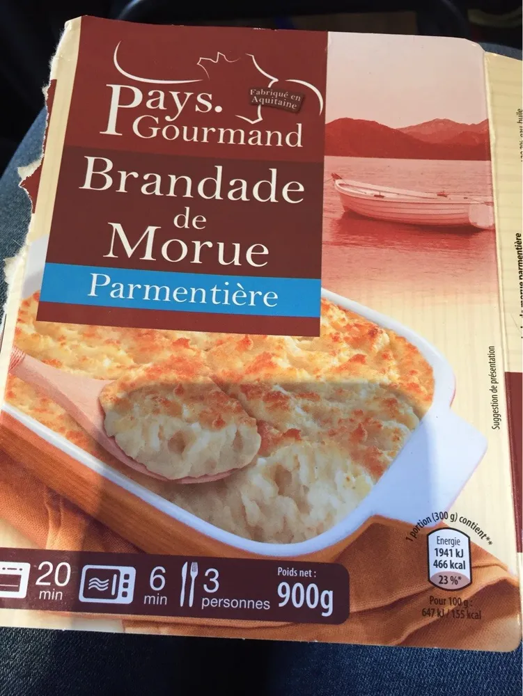 Brandade de morue parmentiere