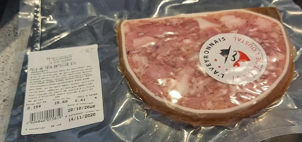 Pâté de tête persillée s/v