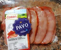 Pechuga de pavo fileteada marinado al pimentón