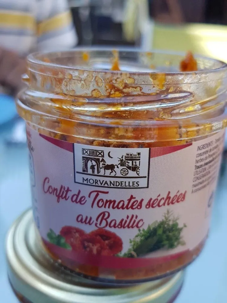 Confit de tomates séchées au basilic