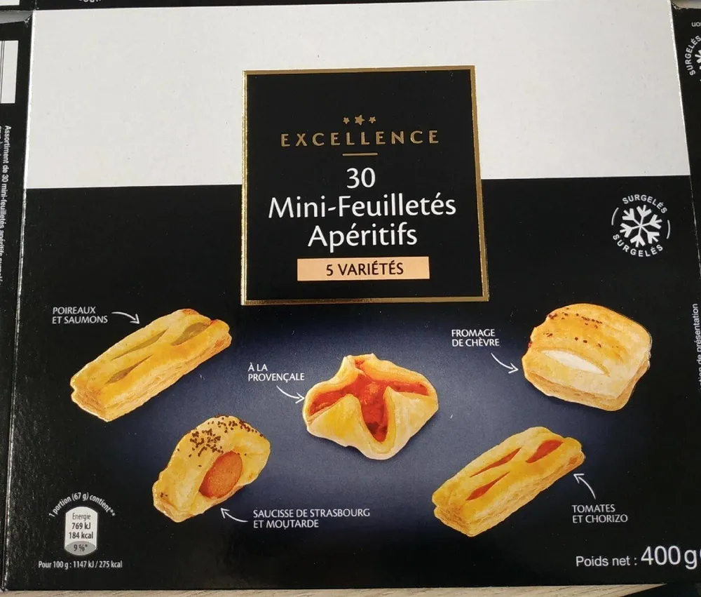 30 Mini-feuilletés apéritif