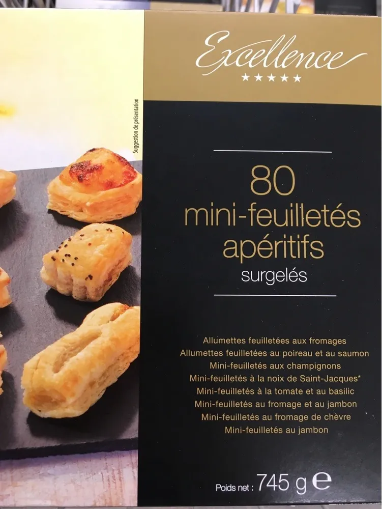 80 mini feuilletés