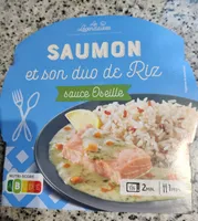 Saumon et son duo de riz sauce oseille
