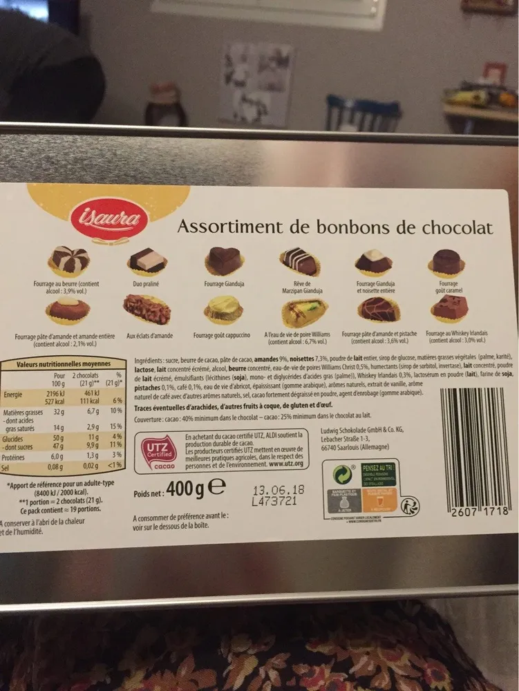 Assortiment de bonbons de chocolat