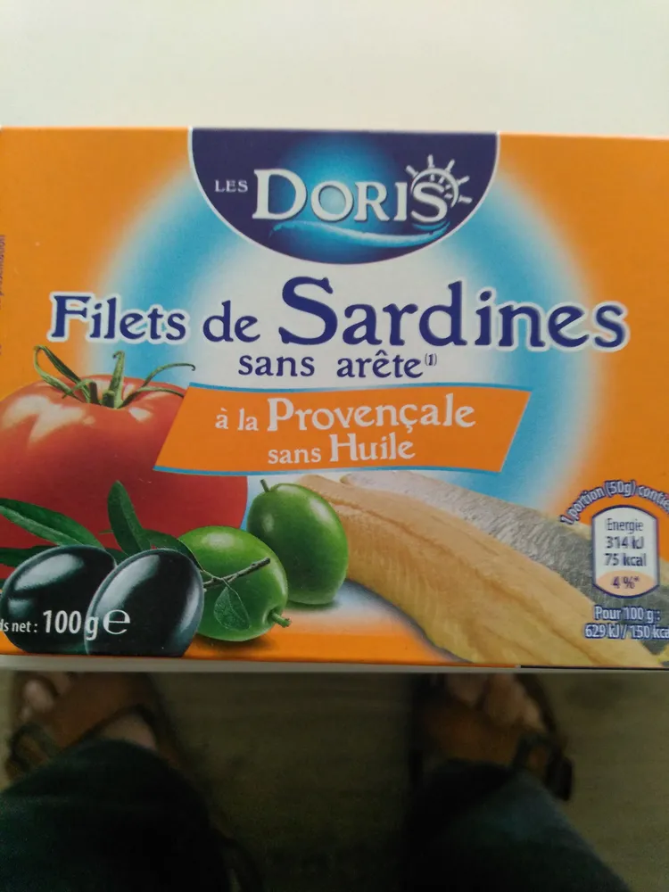 Filets de sardines sans arête