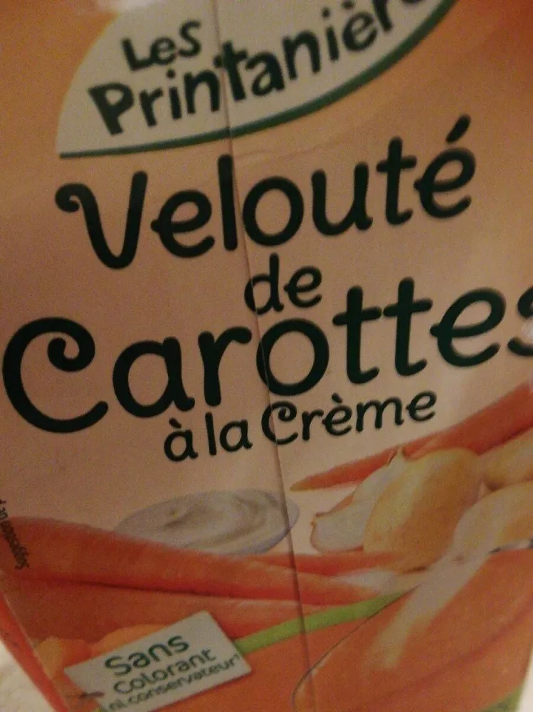 Velouté de carottes à la crème