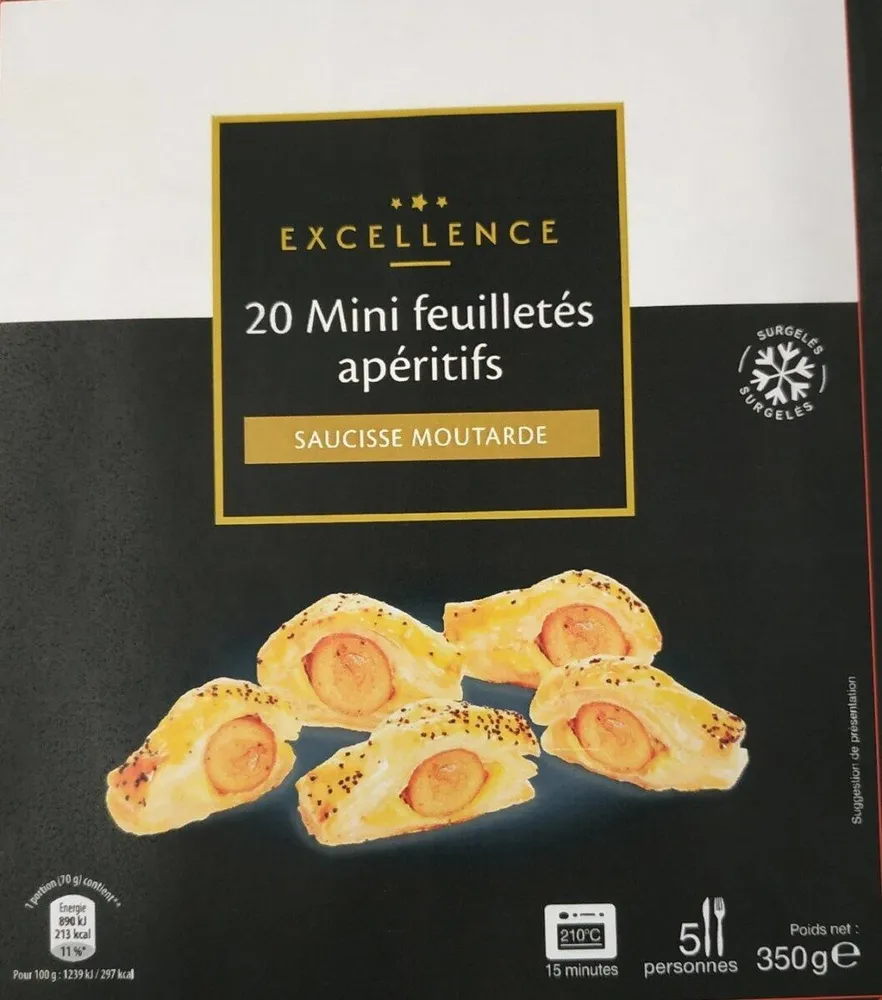 20 Mini feuilletés apéritifs