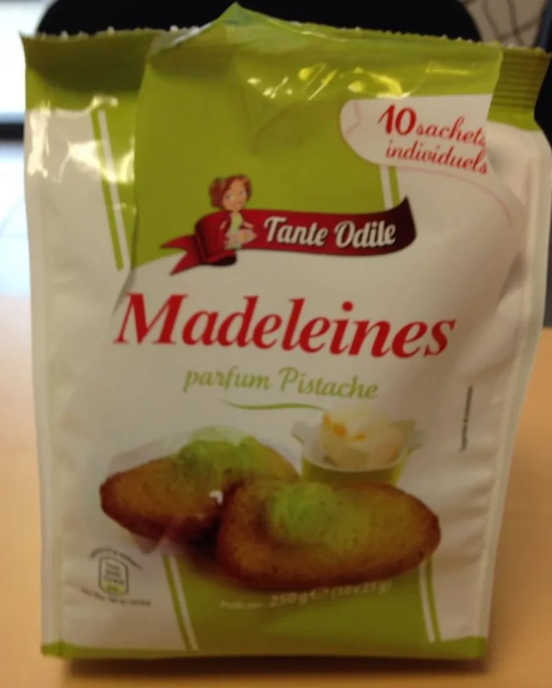 Madeleines parfum pistache