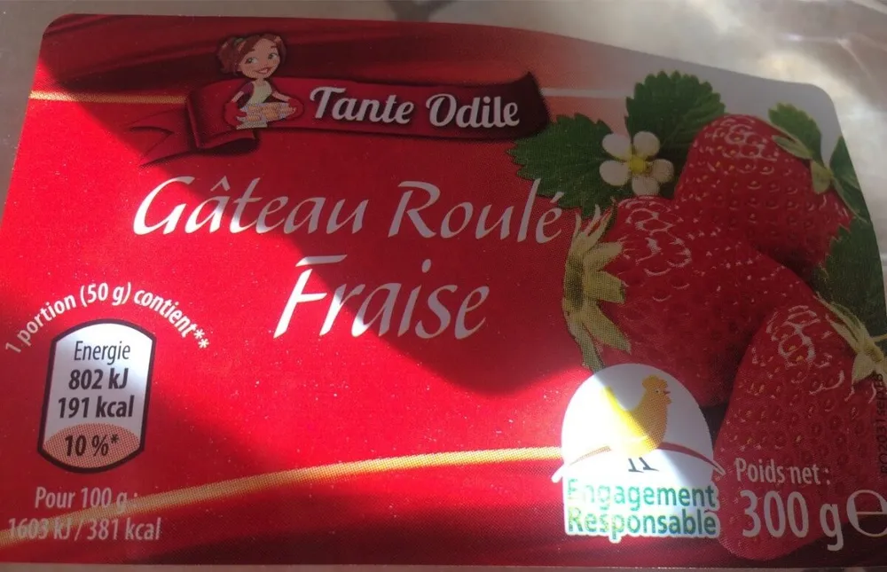 Gateau roulé Fraise