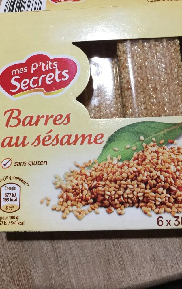 Barres aux amandes, noisettes  et arachides