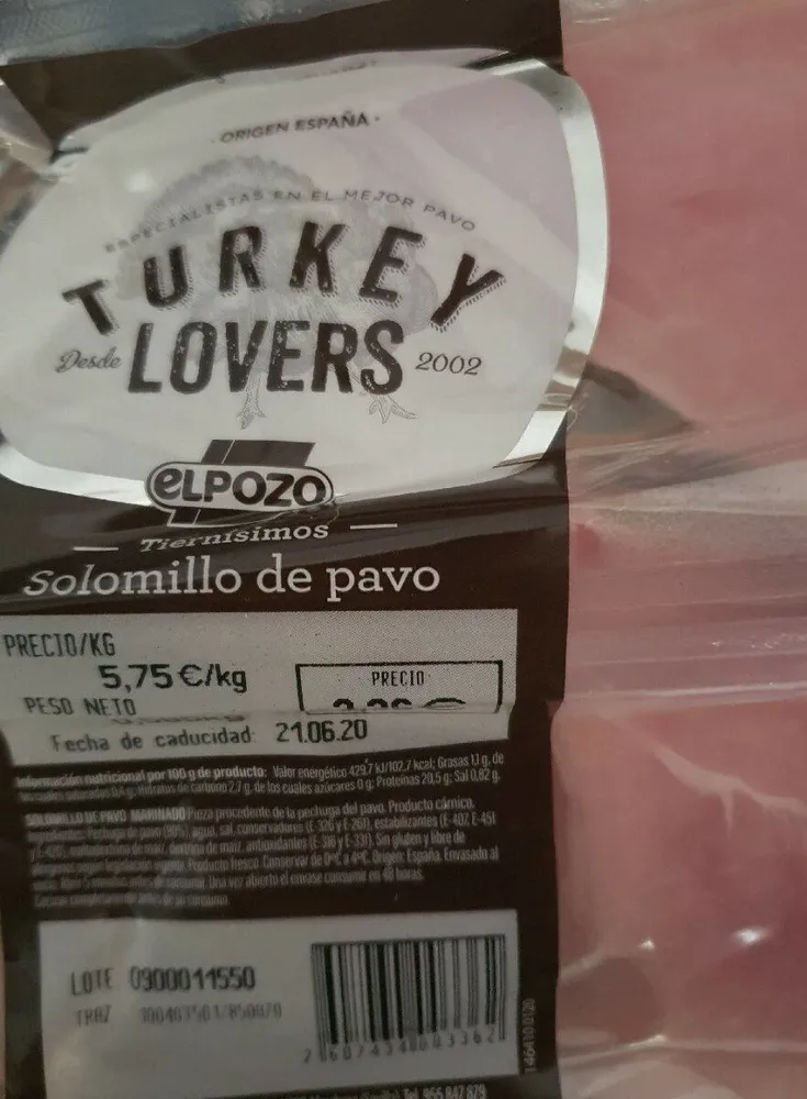Solomillo de pavo