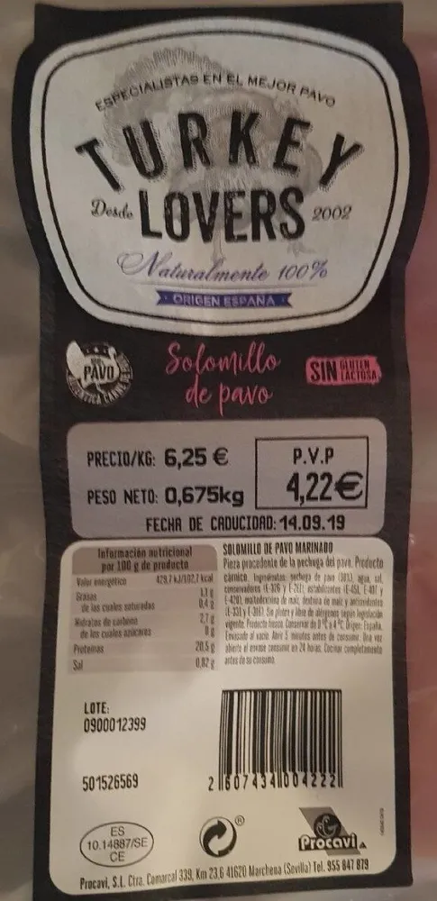 Solomillos de pavo