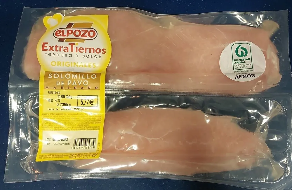 Solomillo de pavo marinado