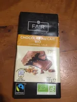 Chocolat au lait bio caramel salé