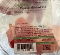 Papaye déshydratée