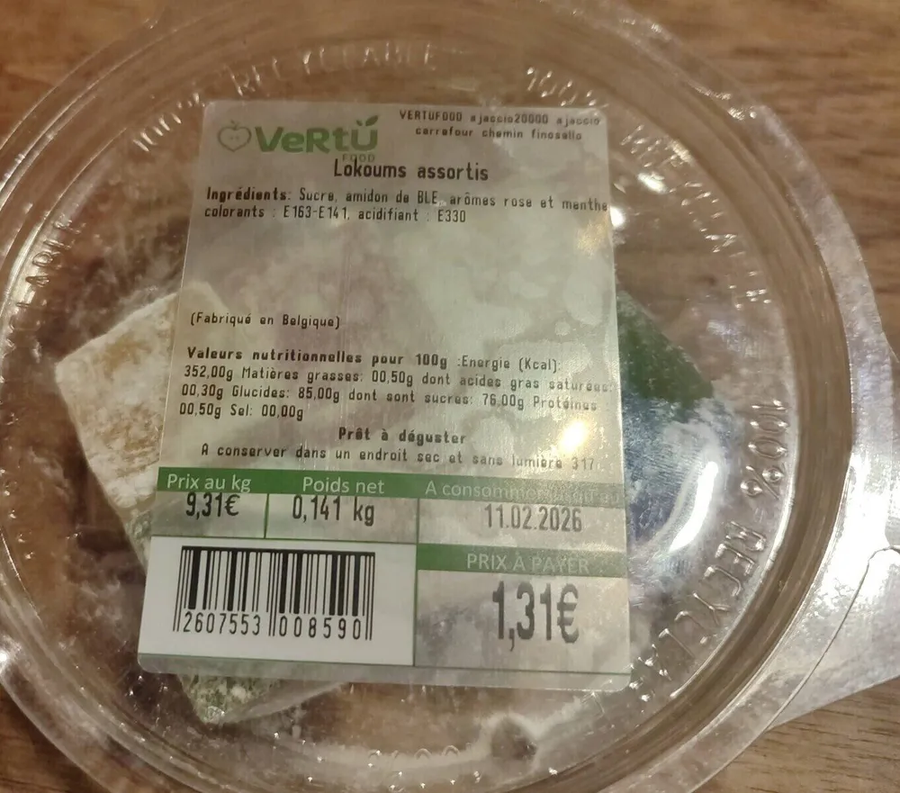 Lokoums assortis