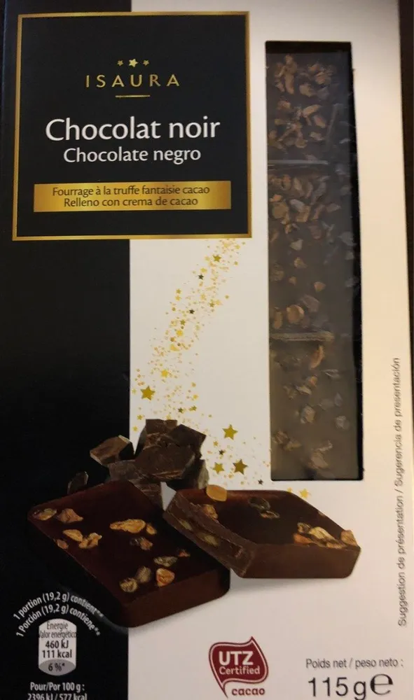 Chocolat noir fourrage à la truffe