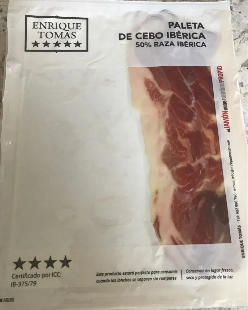 Paleta de cebo iberica