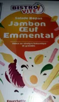 Salade repas jambon oeuf emmental