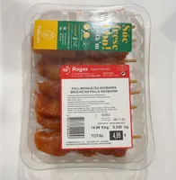 Brochetas pollo adobadas