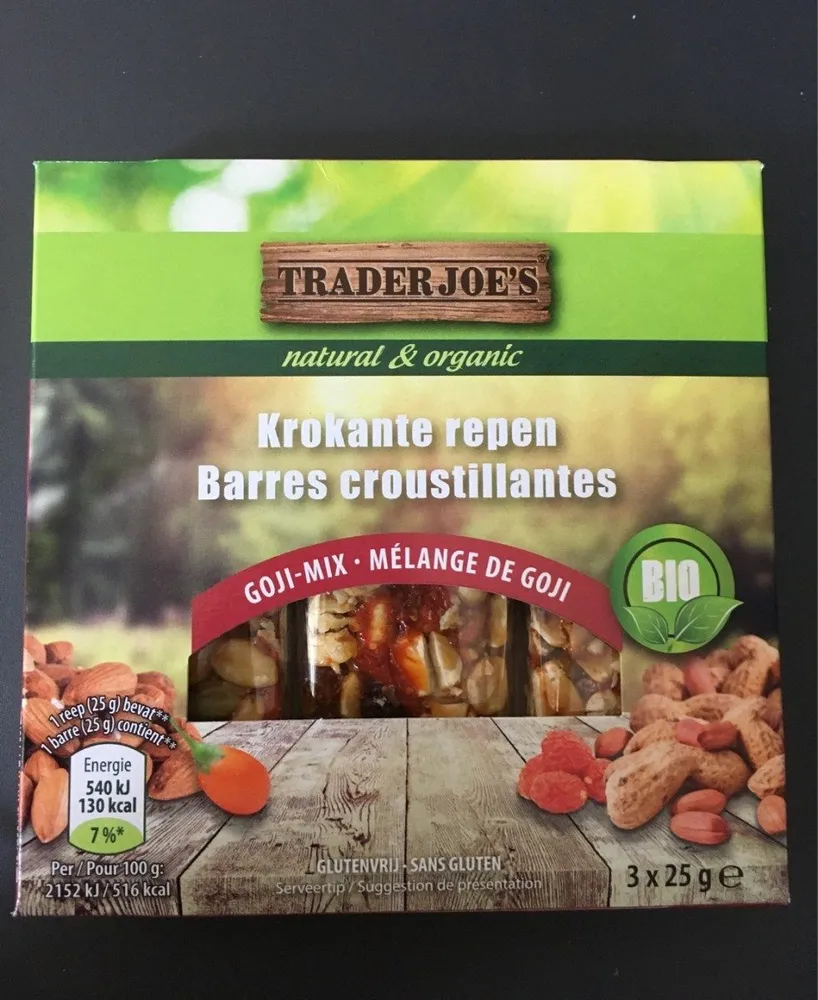 Barres de céréales goji