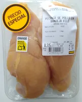 Pechuga de pollo en bandeja kilo