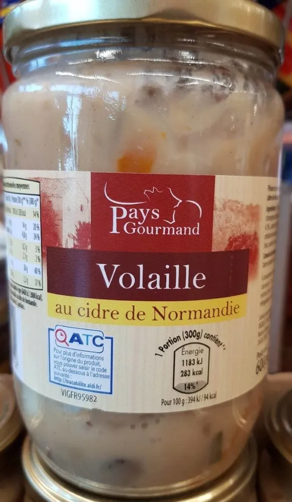 Volaille au cidre de Normandie