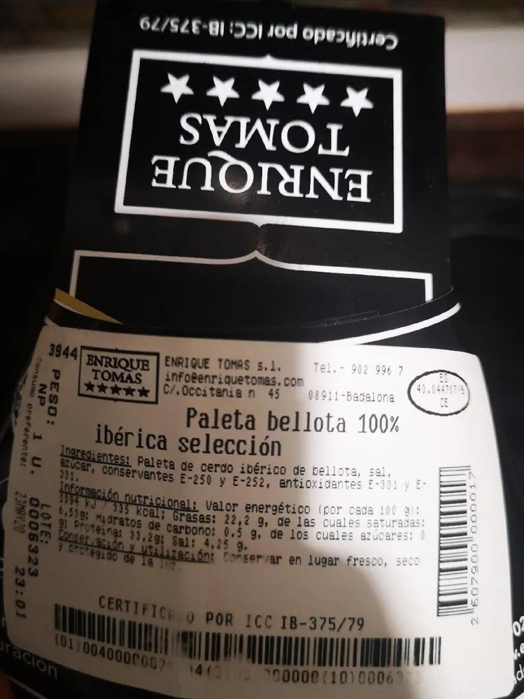 Paleta Bellota