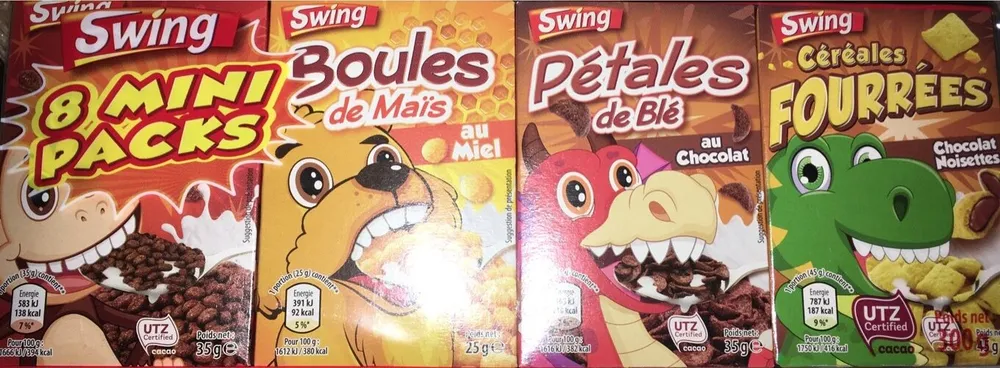 8minis packs de céréales