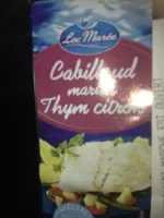 Cabillaud mariné thym citron
