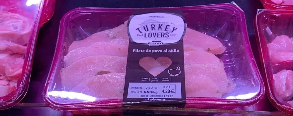 Filete de pavo al ajillo