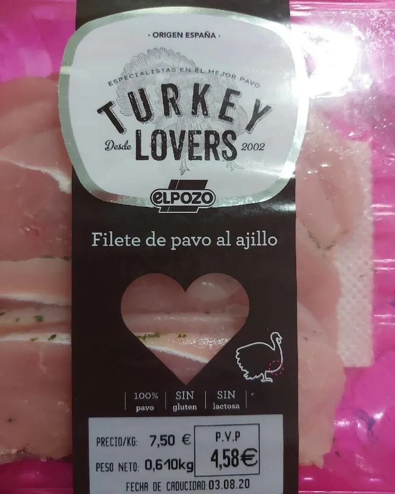 Filete de pavo al ajillo