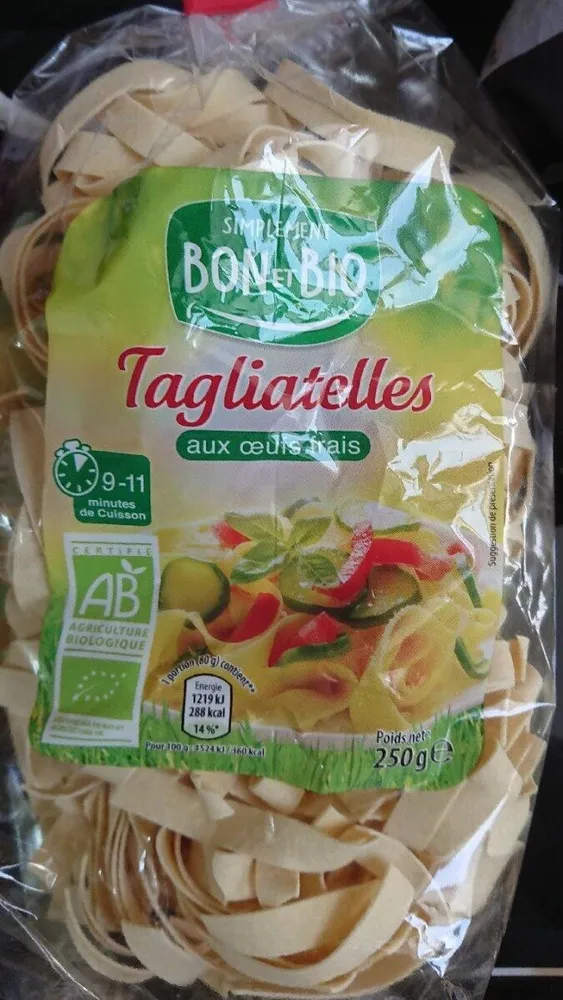 Tagliatelles aux oeufs frais