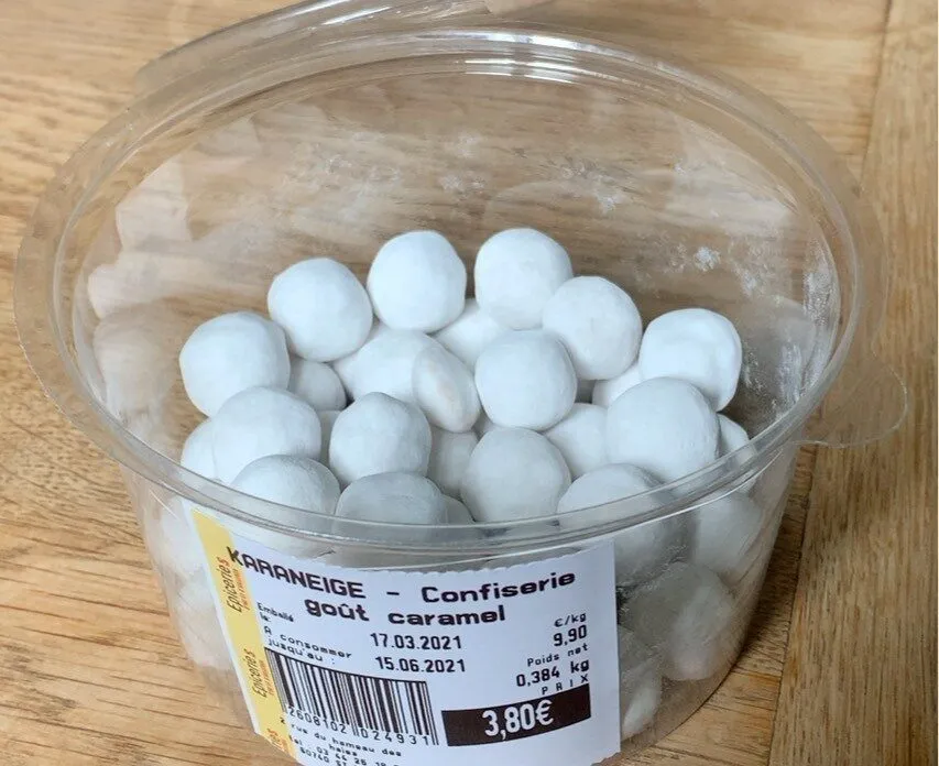 Confiserie gout caramel