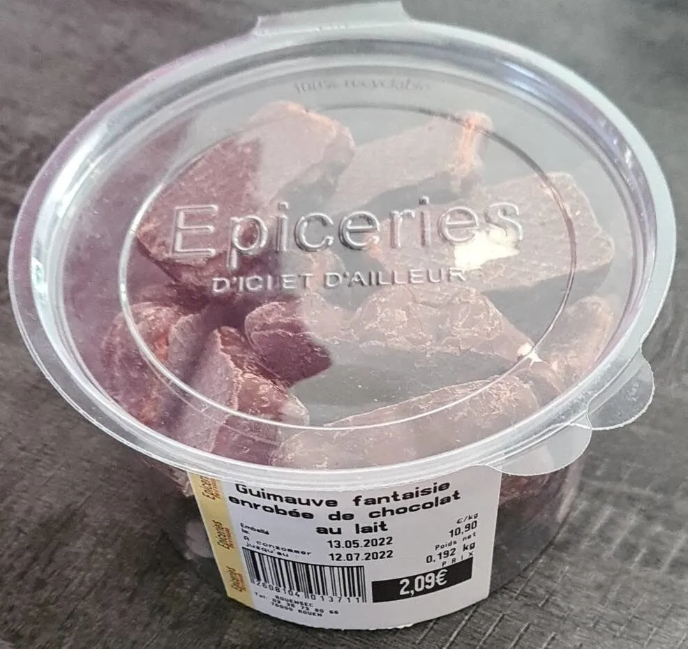 Guimauve fantaisie au chocolat