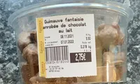Guimauve fantaisie enrobée de chocolat au lait
