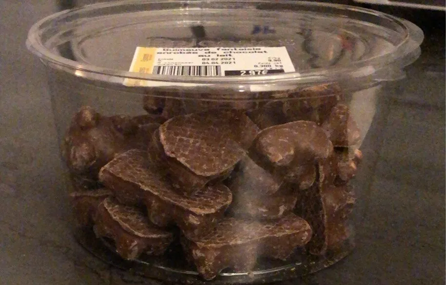Guimauve fantasie enrobé de chocolat au lait