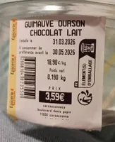 Guimauve ourson chocolat lait