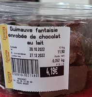Guimauve fantaisie enrobée de chocolat au lait